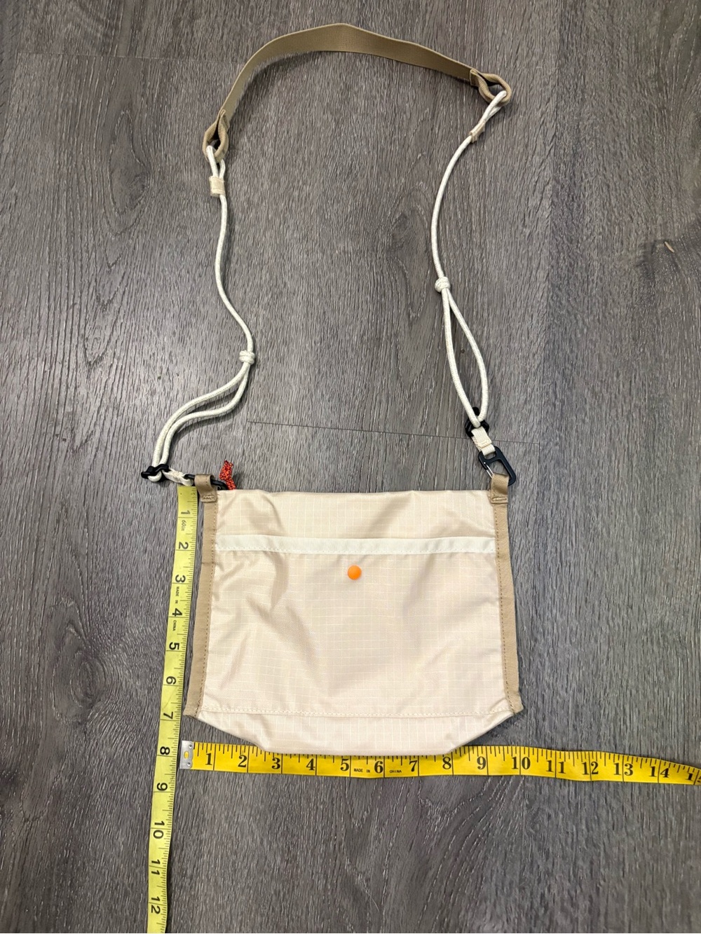 Cotopaxi Lista 2L Lightweight Crossbody Bag Cream Sustainable Outdoors Rip Stop - Picture 7 of 9